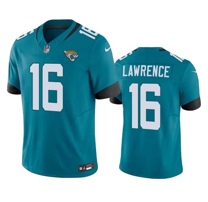 Men & Women & Youth Jacksonville Jaguars #16 Trevor Lawrence Teal 2023 F.U.S.E Vapor Untouchable Limited Stitched Jersey